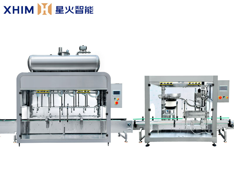全自動(dòng)稱(chēng)重灌裝旋蓋生產(chǎn)線-桶裝活化劑